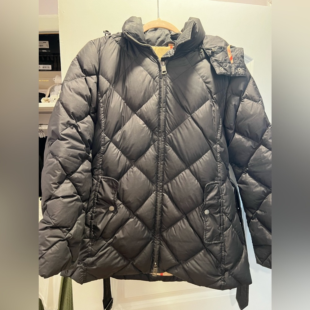 AUTHENTIC WOMENS BURBERRY BRIT DOWN JACKET SIZE LARGE